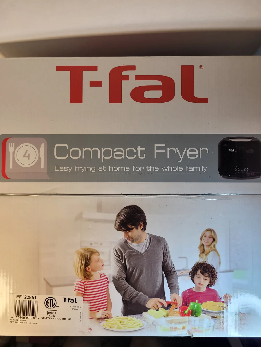 T-fal Compact Deep Fryer 2.2 lb Capacity Countertop New